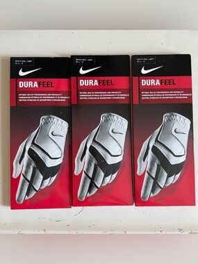 3 Nike Men’s DuraFeel Regular Left Size Small 22 cm. Golf Gloves New In Box